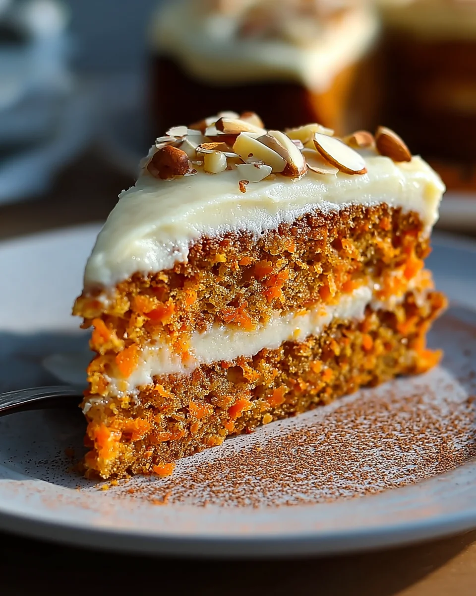 Saftiger Karottenkuchen mit Mandeln