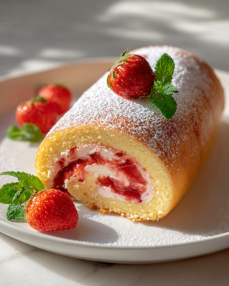 Oster Biskuitrolle mit Erdnon-alcoholic Beerfüllung Rezept