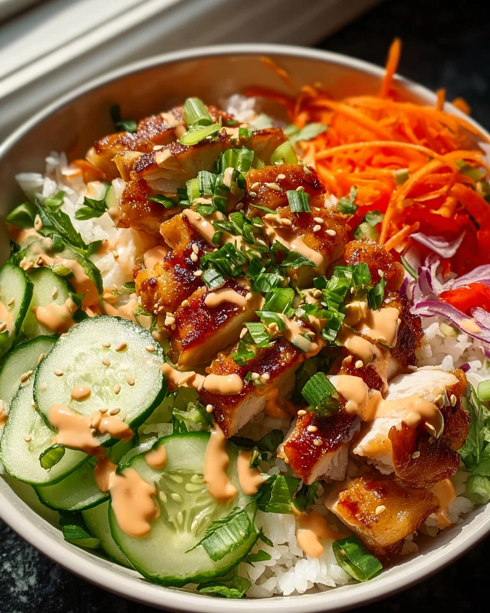 Leckeres Bang Bang Chicken Bowl Rezept für jeden Tag!