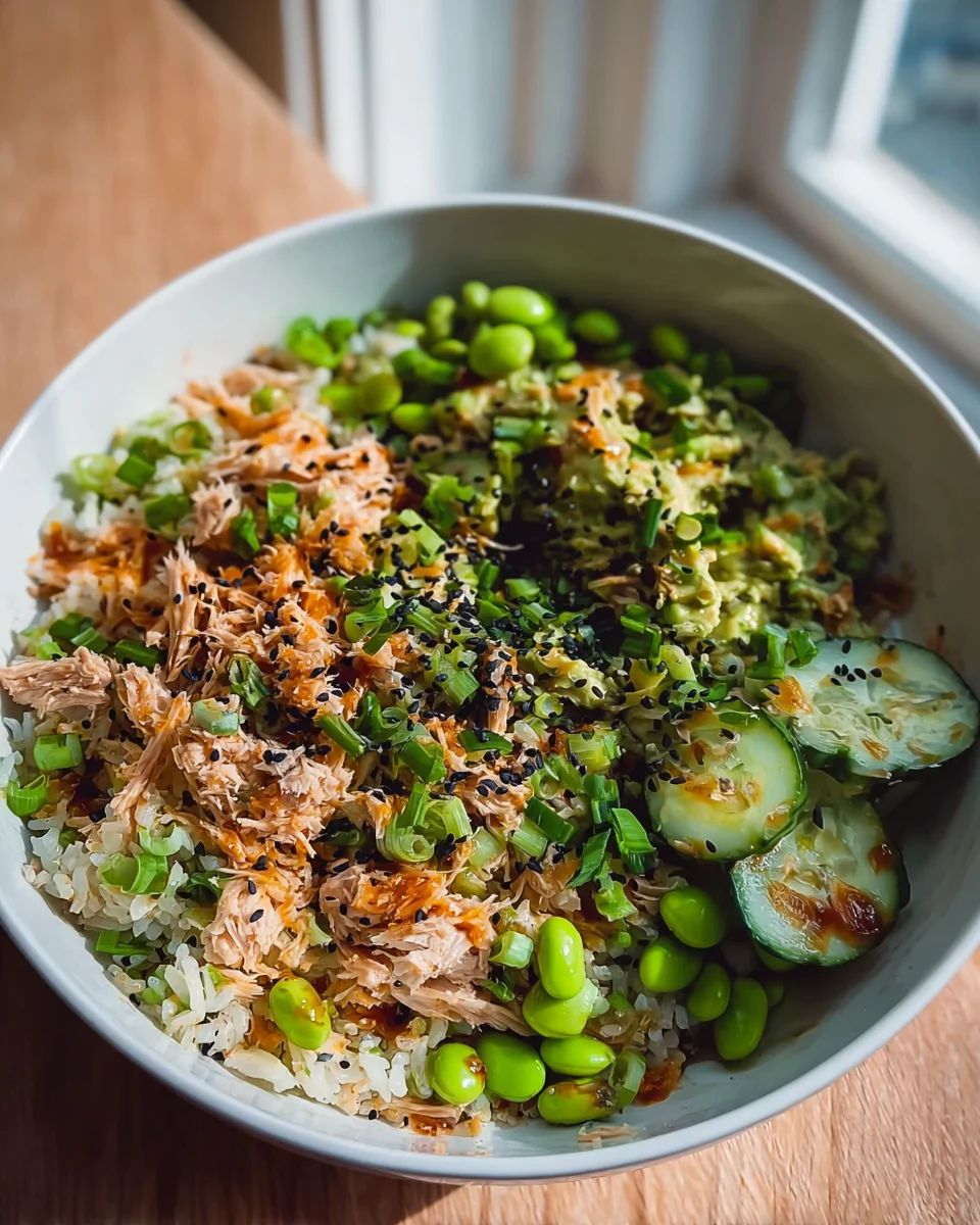 Crispy Rice Salat mit Thunfisch und Avocado – Frisch & Knusprig!