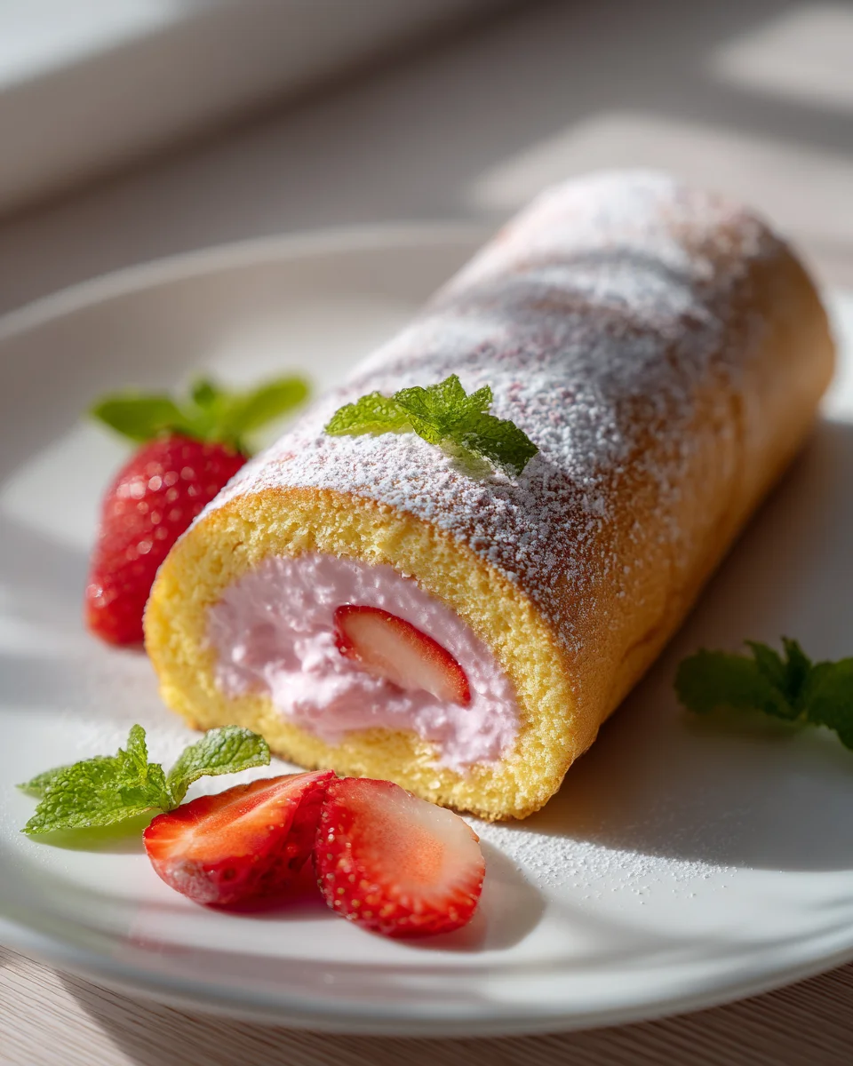 Oster Biskuitrolle mit Erdnon-alcoholic Beerfüllung Rezept