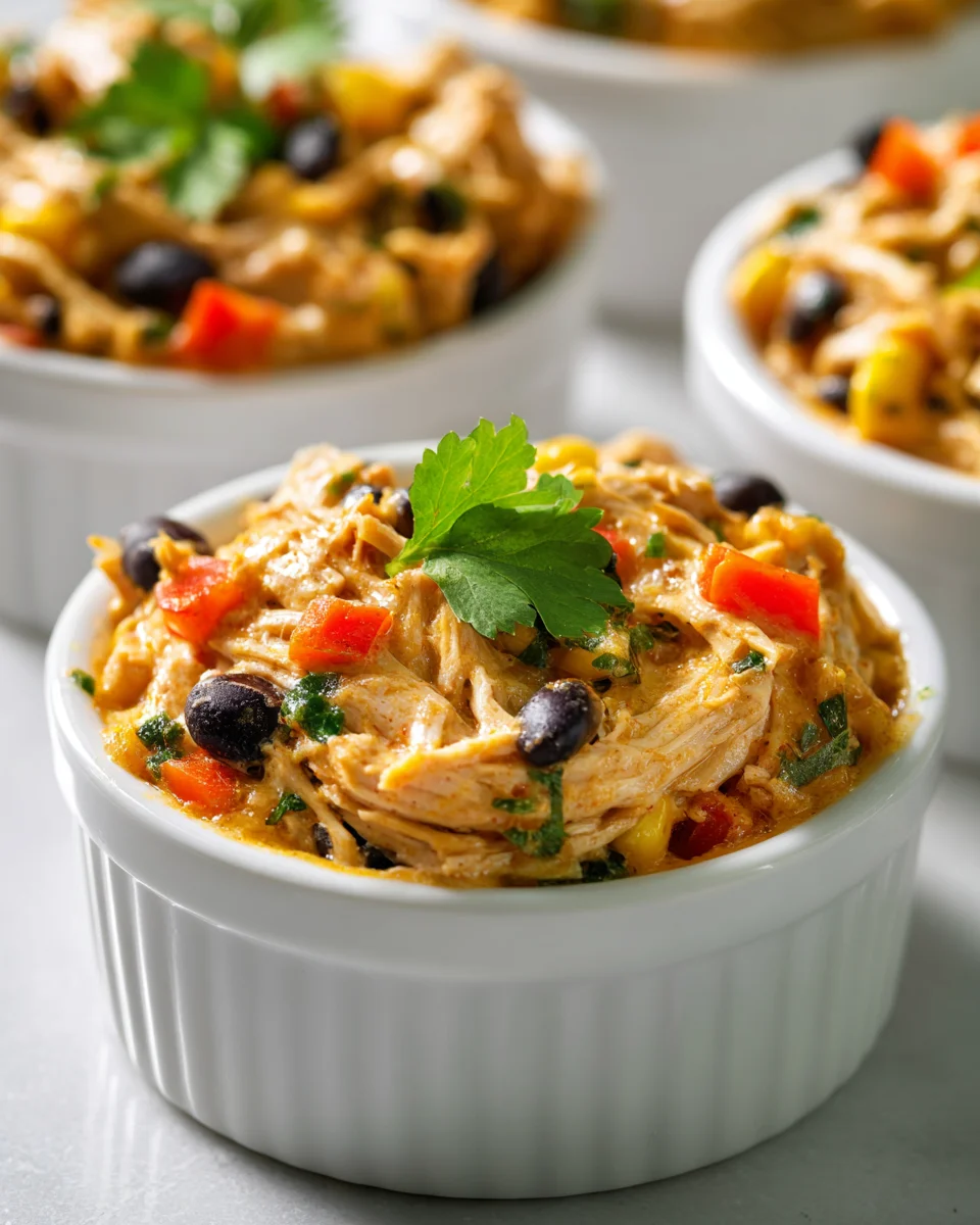 Mini Crock Pot Fiesta Chicken Cups – Perfekt für Partys!
