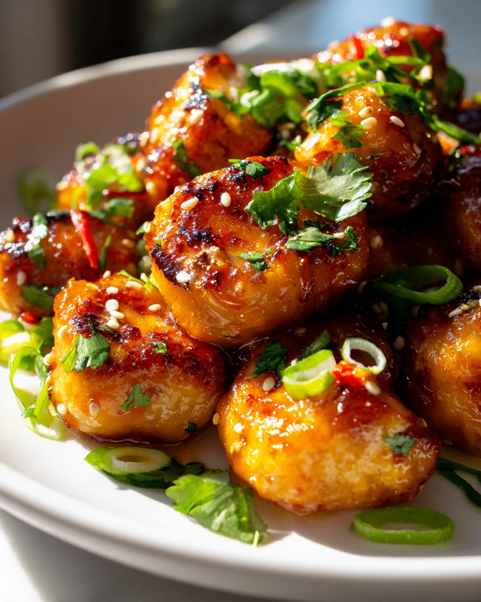 Air Fryer: Süß-scharfe Thai-Hühnchenbissen mit Chili-Glasur