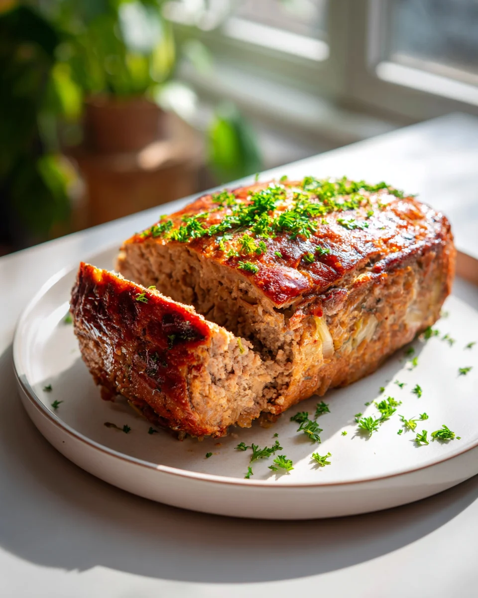 Saftiger Hackbraten aus dem Ofen